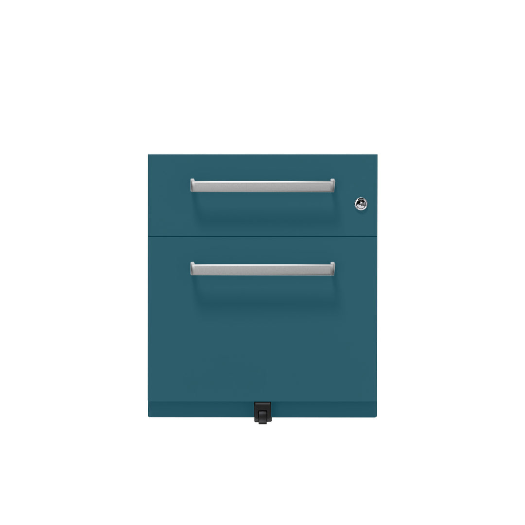 Rollcontainer Note™ | 2 Schubladen , Tiefe 565 mm,  Designgriff
