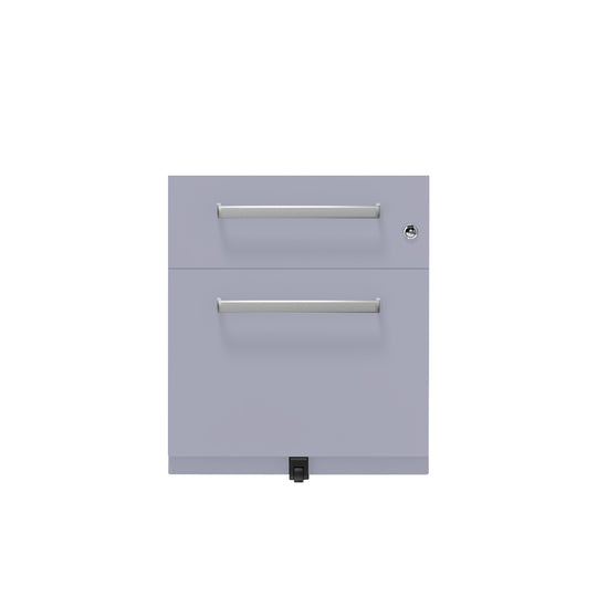 Rollcontainer Note™ | 2 Schubladen , Tiefe 565 mm,  Designgriff