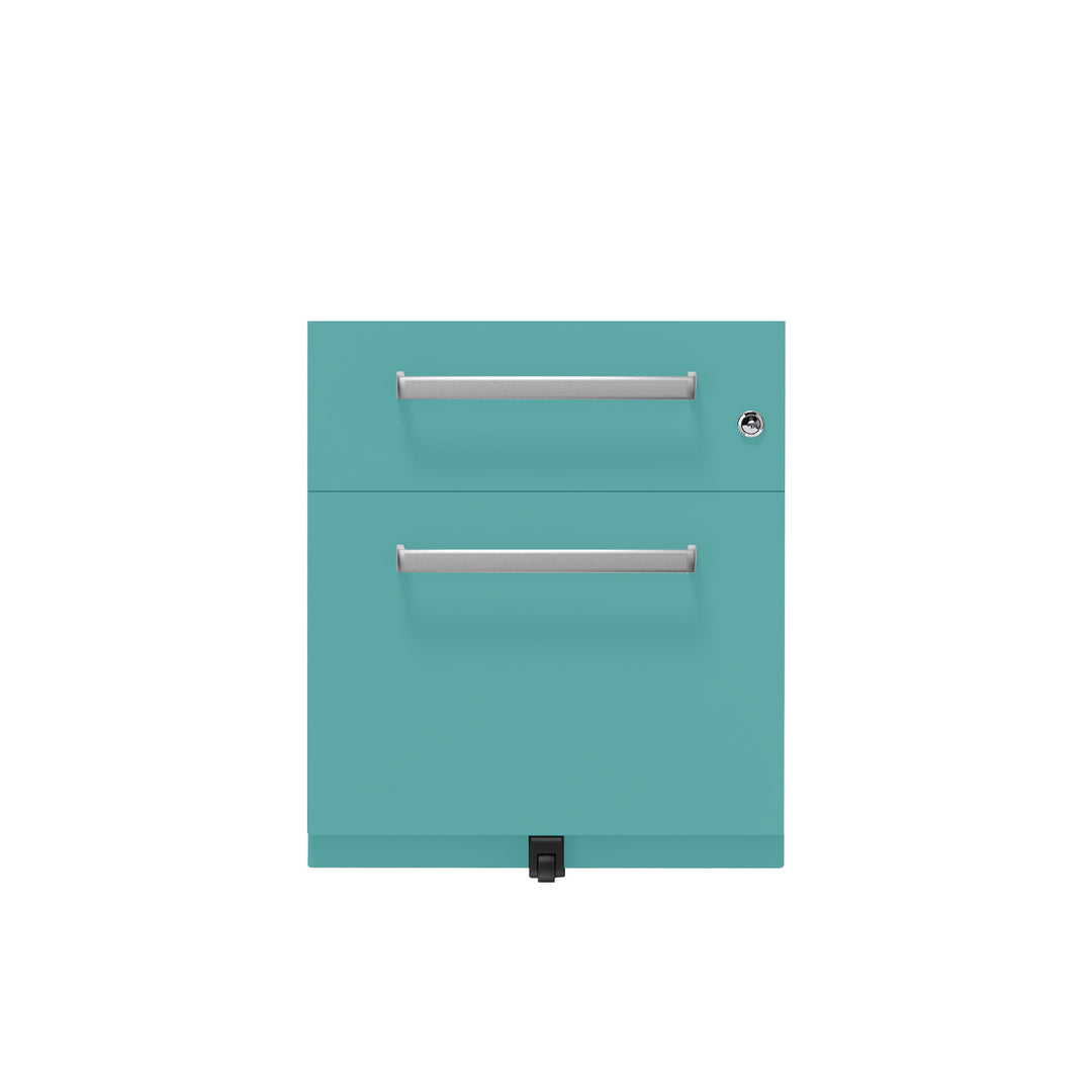 Rollcontainer Note™ | 2 Schubladen , Tiefe 565 mm,  Designgriff