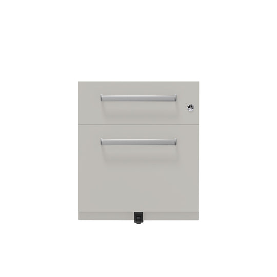 Rollcontainer Note™ | 2 Schubladen , Tiefe 565 mm,  Designgriff