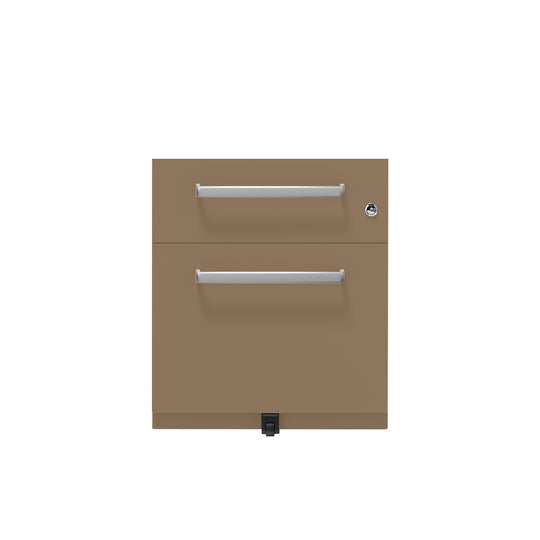Rollcontainer Note™ | 2 Schubladen , Tiefe 565 mm,  Designgriff