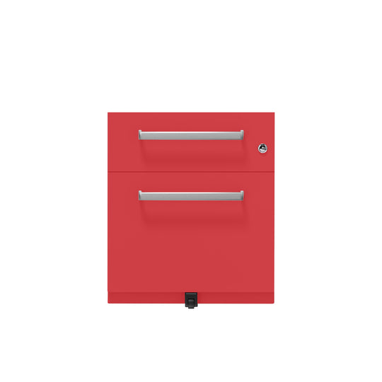 Rollcontainer Note™ | 2 Schubladen , Tiefe 565 mm,  Designgriff