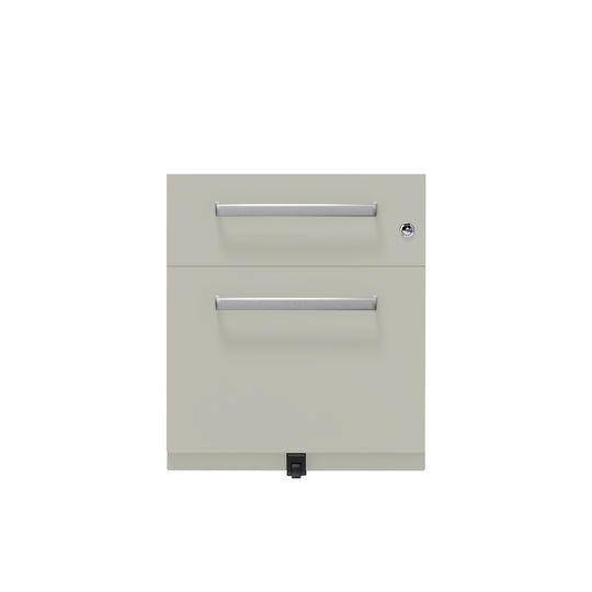 Rollcontainer Note™ | 2 Schubladen , Tiefe 565 mm,  Designgriff