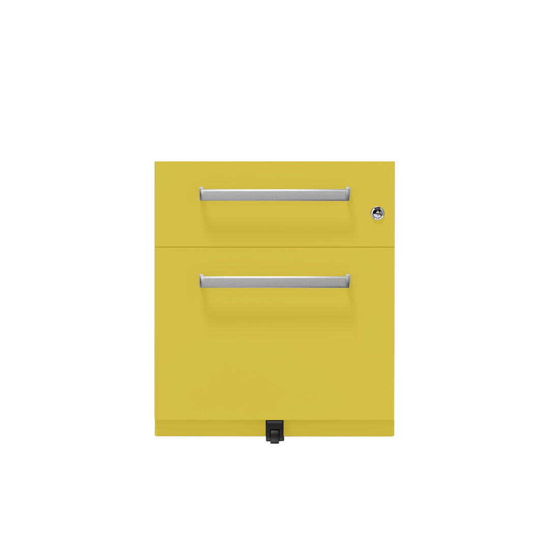 Rollcontainer Note™ | 2 Schubladen , Tiefe 565 mm,  Designgriff