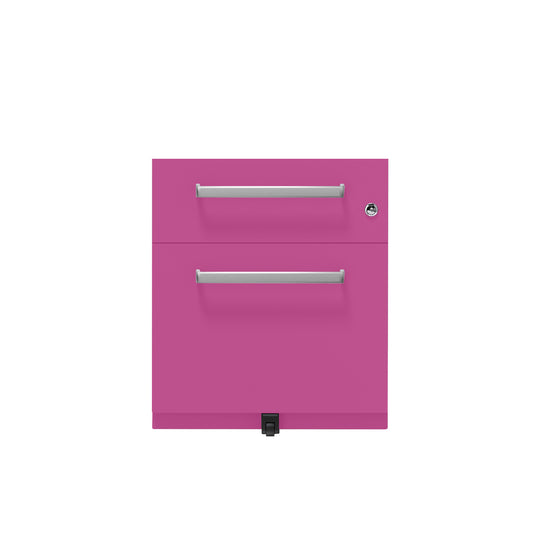 Rollcontainer Note™ | 2 Schubladen , Tiefe 565 mm,  Designgriff