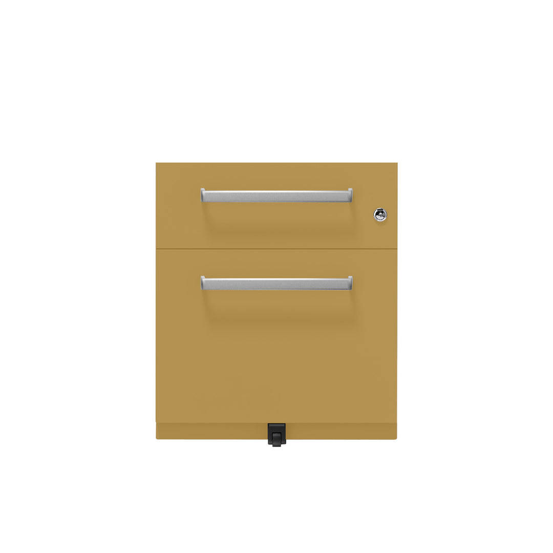 Rollcontainer Note™ | 2 Schubladen , Tiefe 565 mm,  Designgriff