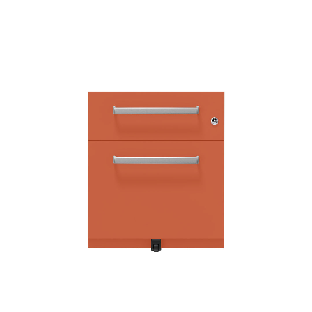 Rollcontainer Note™ | 2 Schubladen , Tiefe 565 mm,  Designgriff