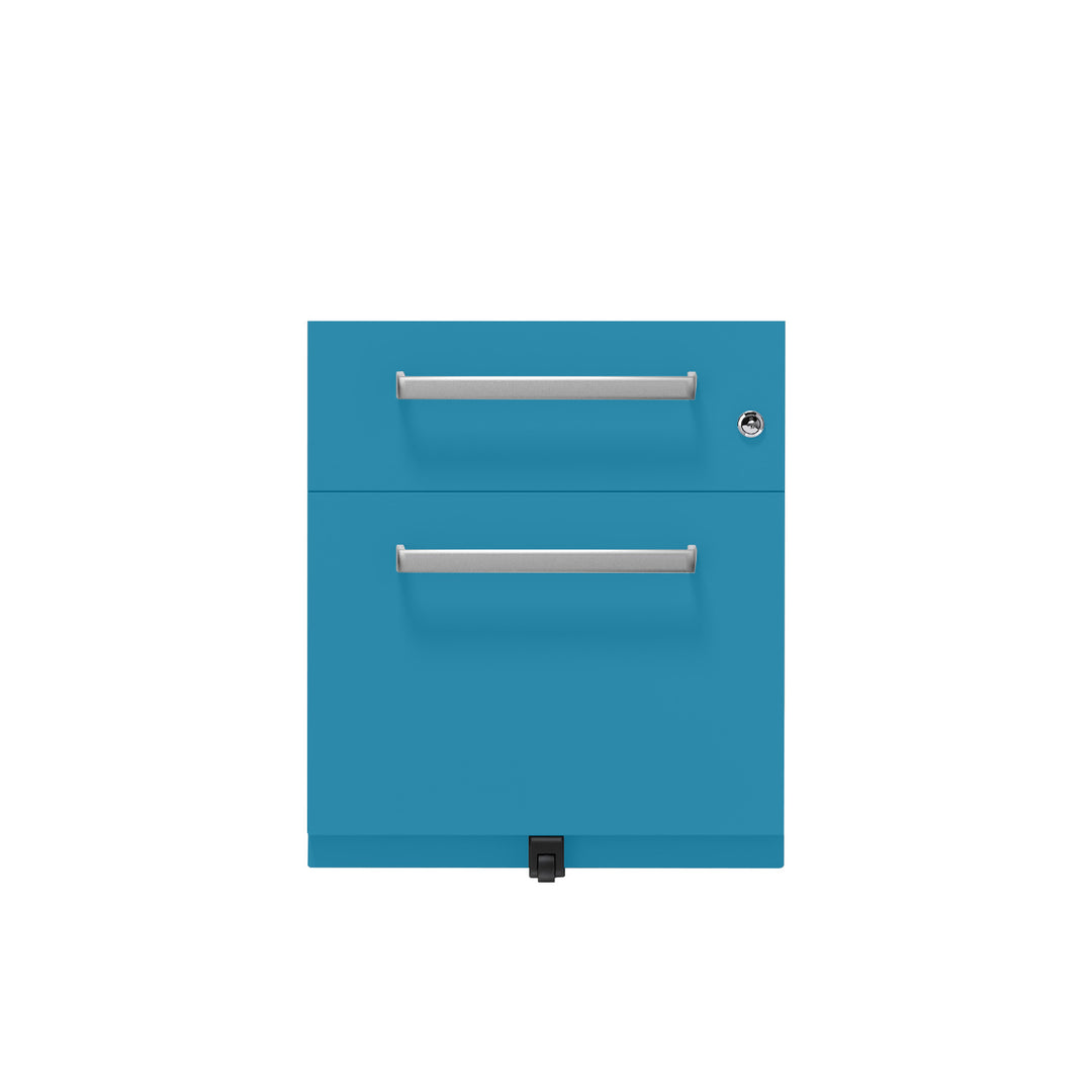 Rollcontainer Note™ | 2 Schubladen , Tiefe 565 mm,  Designgriff