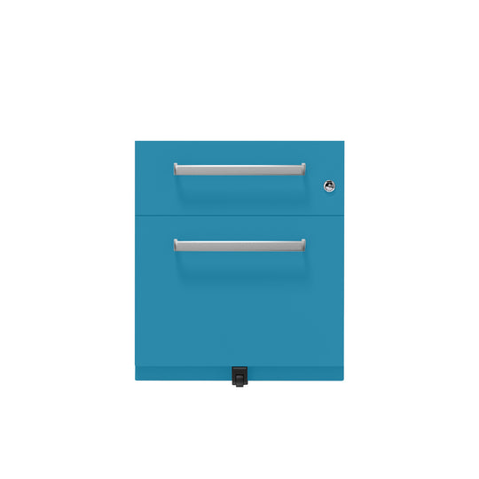Rollcontainer Note™ | 2 Schubladen , Tiefe 565 mm,  Designgriff
