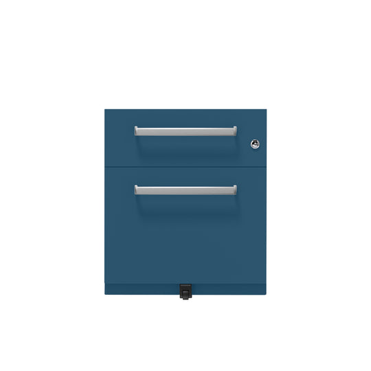 Rollcontainer Note™ | 2 Schubladen , Tiefe 565 mm,  Designgriff