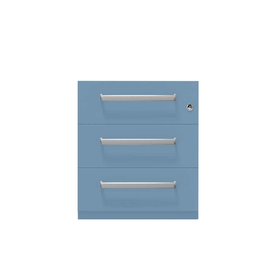 Rollcontainer Note™ | 3 Schubladen, Tiefe 565 mm, Designgriff