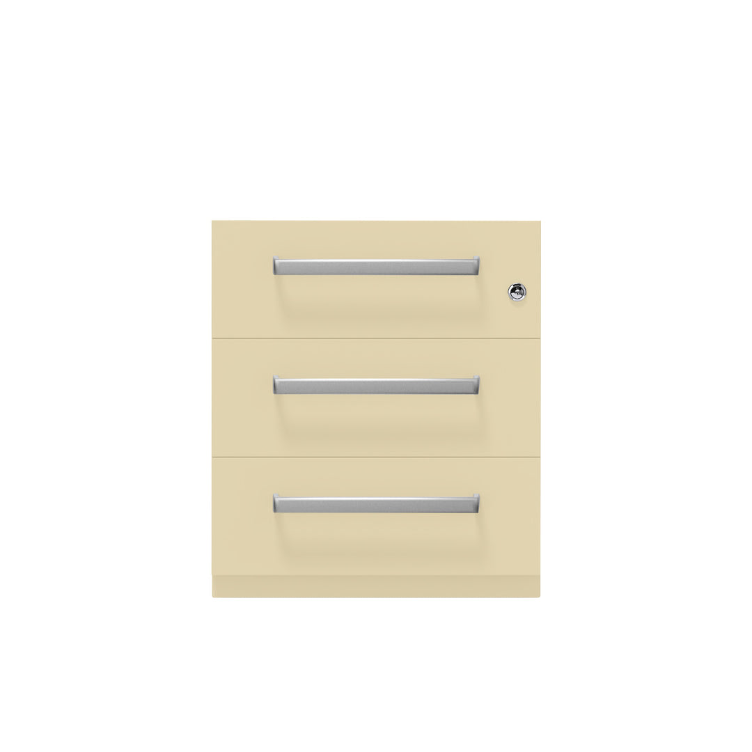 Rollcontainer Note™ | 3 Schubladen, Tiefe 565 mm, Designgriff