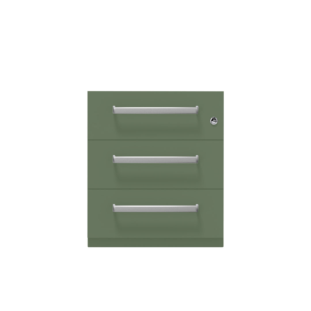 Rollcontainer Note™ | 3 Schubladen, Tiefe 565 mm, Designgriff