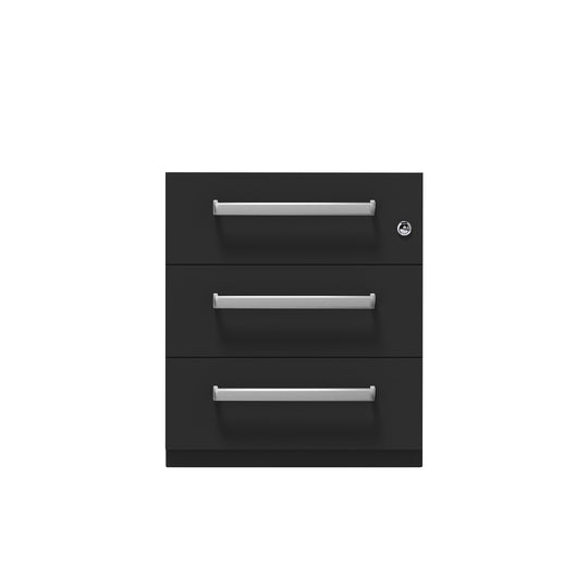 Rollcontainer Note™ | 3 Schubladen, Tiefe 565 mm, Designgriff