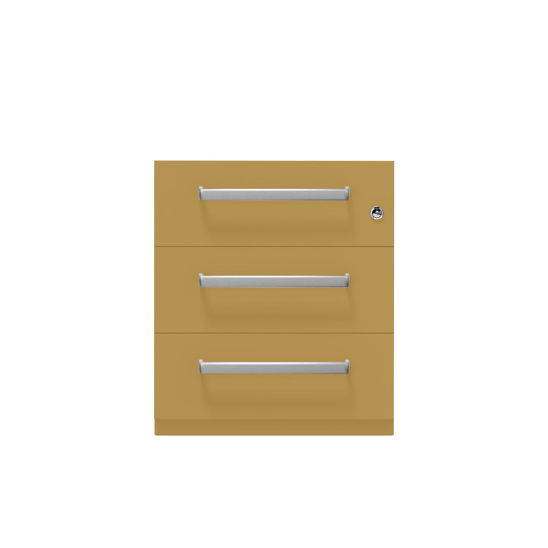 Rollcontainer Note™ | 3 Schubladen, Tiefe 565 mm, Designgriff