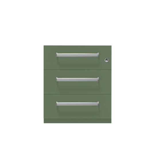 Rollcontainer Note™ | 3 Schubladen, Tiefe 775 mm, Designgriff
