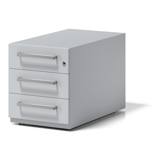 Rollcontainer Note™ | 3 Schubladen, Tiefe 775 mm, Designgriff