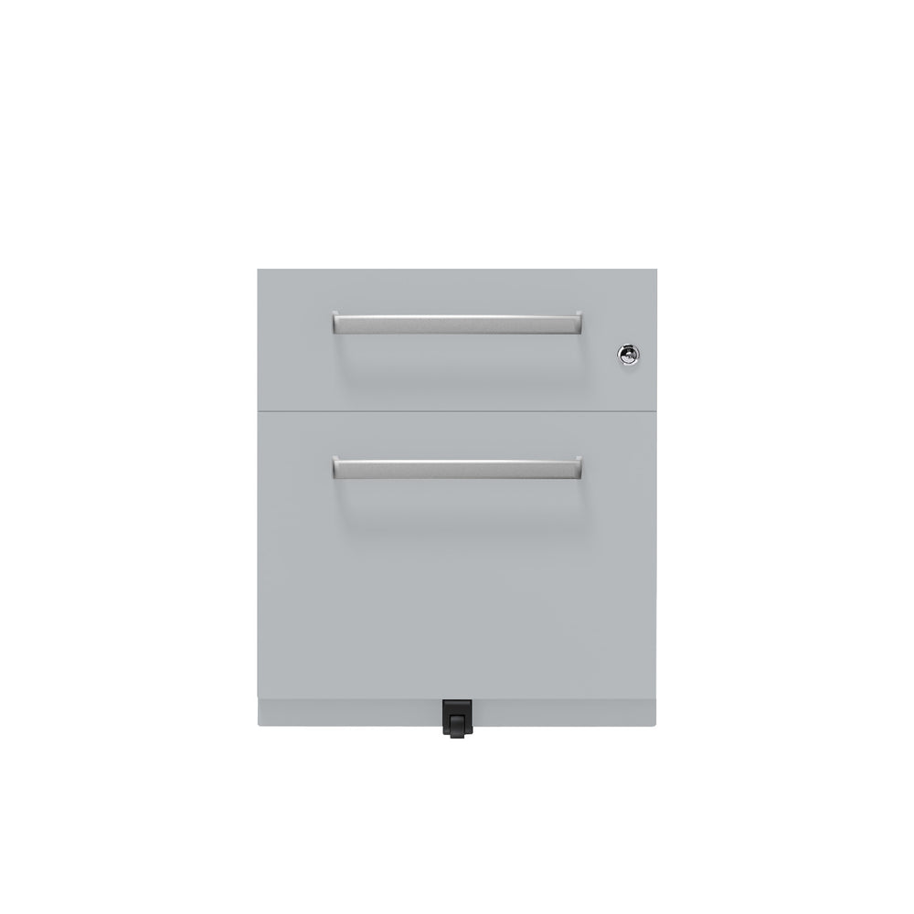 Rollcontainer Note™ | 2 Schubladen , Tiefe 775 mm,  Designgriff