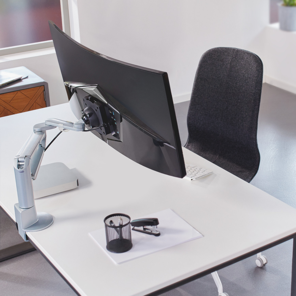 Novus Monitortragarm Clu Plus C mit Tischbefestigung für Bildschirme bis ca. 50" / 15 kg