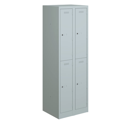 Garderobenschrank Primary Locker | 2 Abteile mit je 2 Fächern übereinander