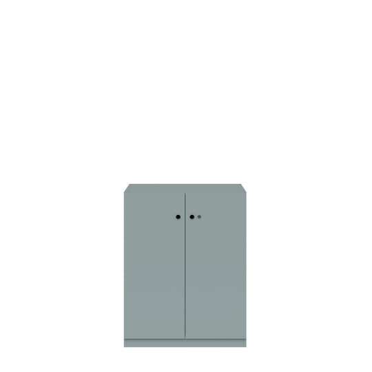 Flügeltürenschrank Pren | 2 Fachböden für 2,5 OH | H 1018 x B 800 x T 500mm