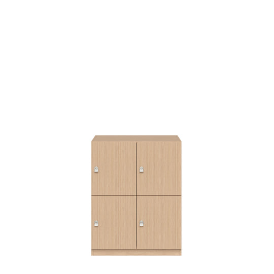 Schließfachschrank Pren | mit 2 Abteilen mit je 2 Fächern übereinander| H 1018 x B 800 x T 500mm
