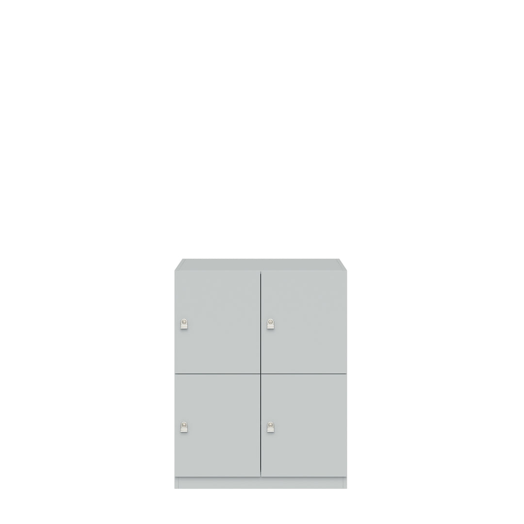Schließfachschrank Pren | mit 2 Abteilen mit je 2 Fächern übereinander| H 1018 x B 800 x T 500mm