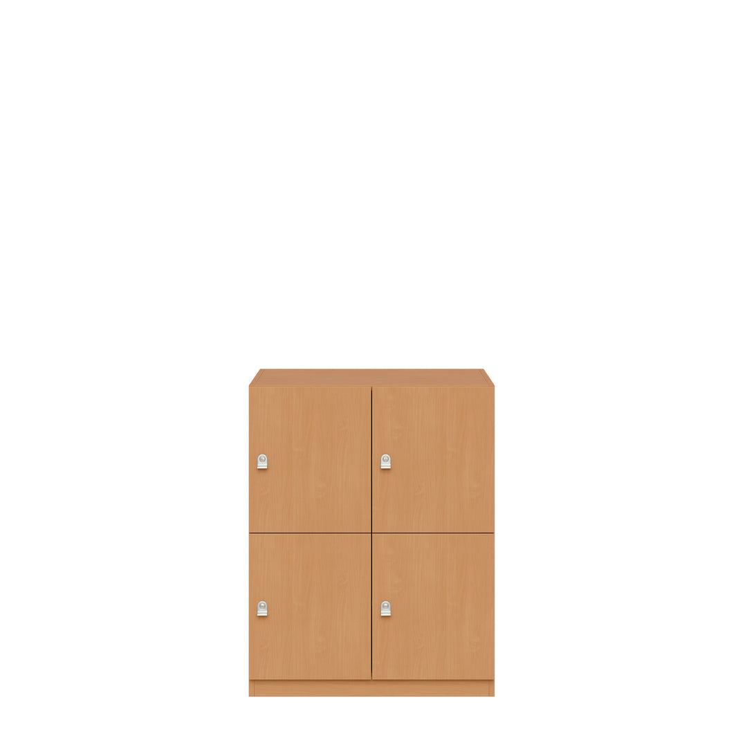 Schließfachschrank Pren | mit 2 Abteilen mit je 2 Fächern übereinander| H 1018 x B 800 x T 500mm