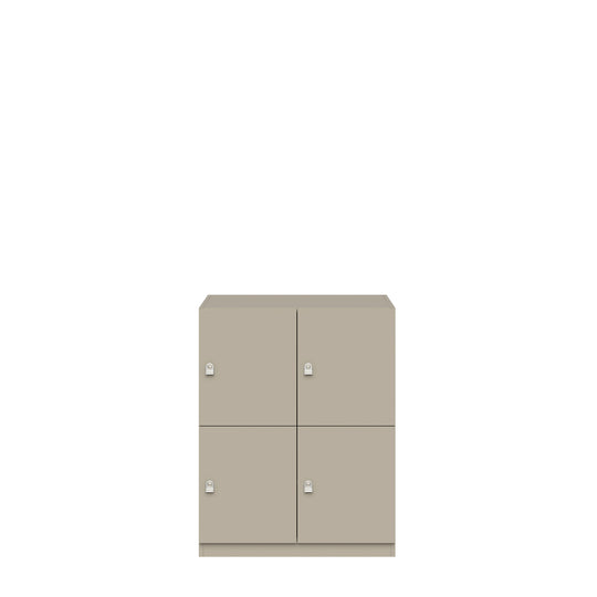 Schließfachschrank Pren | mit 2 Abteilen mit je 2 Fächern übereinander| H 1018 x B 800 x T 500mm