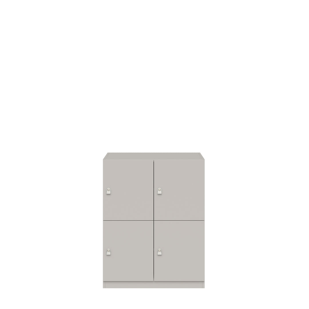 Schließfachschrank Pren | mit 2 Abteilen mit je 2 Fächern übereinander| H 1018 x B 800 x T 500mm