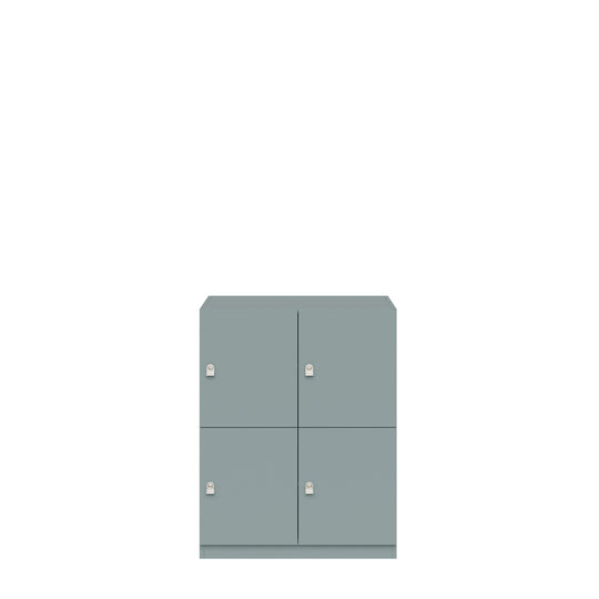 Schließfachschrank Pren | mit 2 Abteilen mit je 2 Fächern übereinander| H 1018 x B 800 x T 500mm
