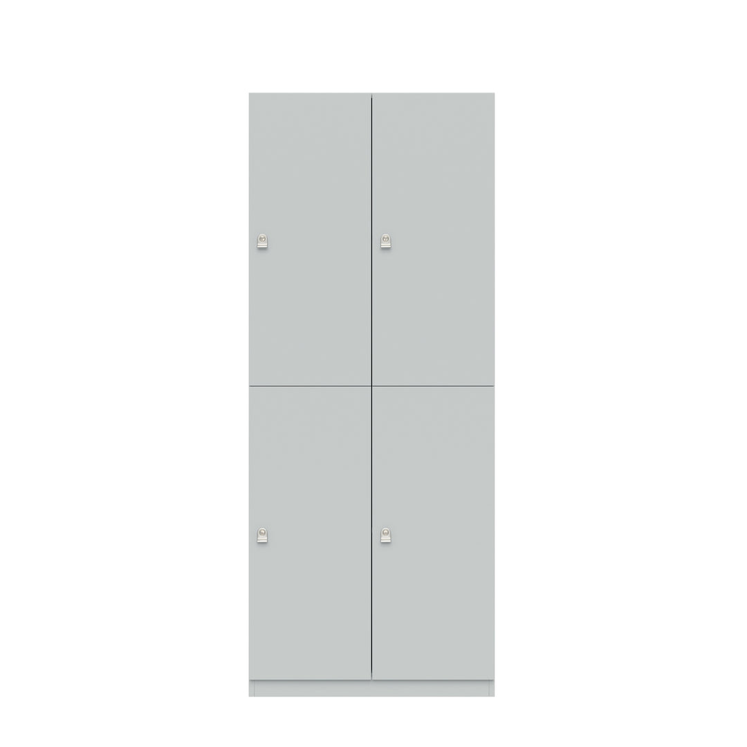 Garderobenschrank Pren | mit 2 Abteilen mit je 2 Fächern übereinander, je Fach 1 Kleiderstange | H 1970 x B 800 x T 500mm