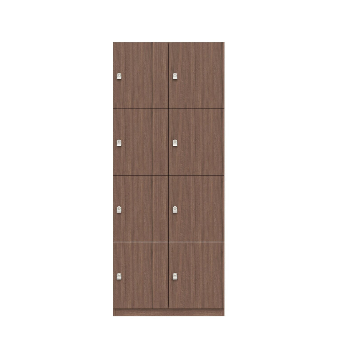 Schließfachschrank Pren | mit 2 Abteilen mit je 4 Fächern übereinander| H 1970 x B 800 x T 500mm
