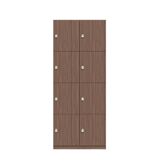 Schließfachschrank Pren | mit 2 Abteilen mit je 4 Fächern übereinander| H 1970 x B 800 x T 500mm