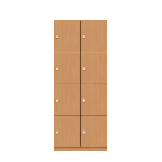 Schließfachschrank Pren | mit 2 Abteilen mit je 4 Fächern übereinander| H 1970 x B 800 x T 500mm