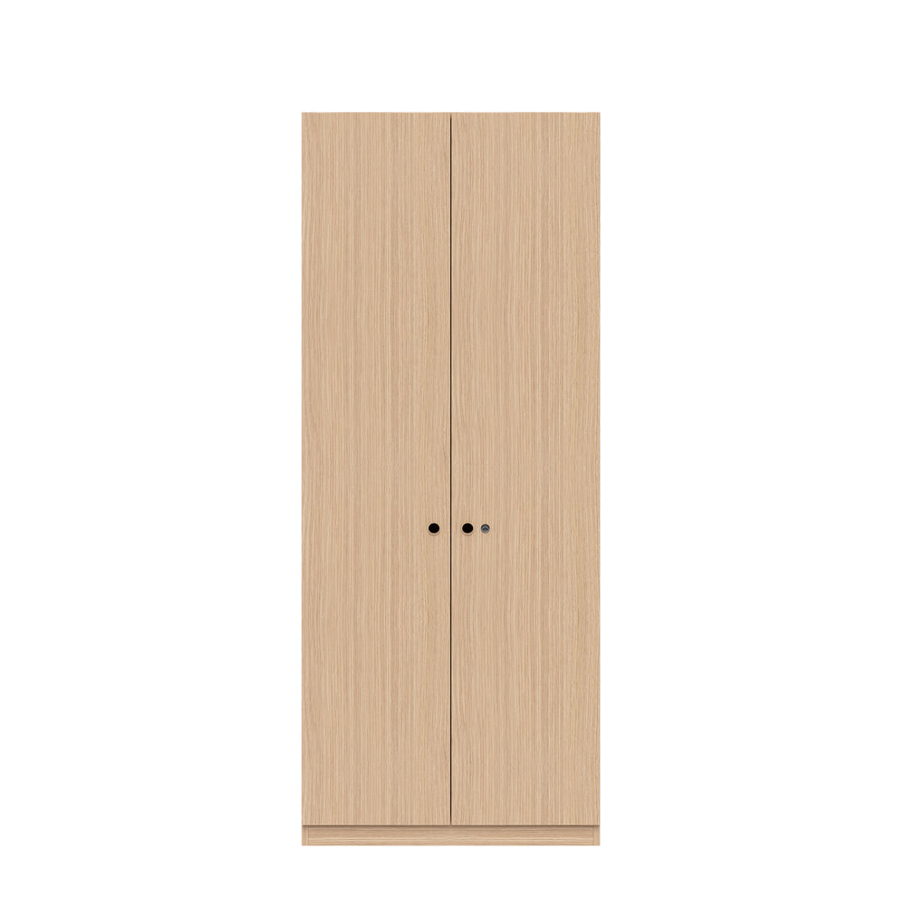 Flügeltürenschrank Pren | mit Garderobeneinsatz, Hutboden, Schuhfach | H1970 x B 800 x T 500mm