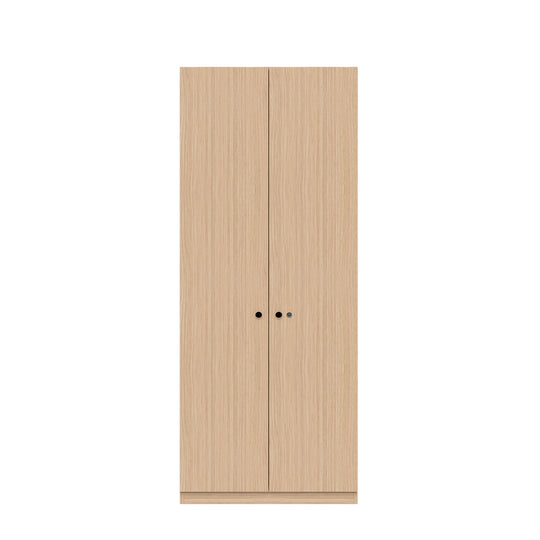 Flügeltürenschrank Pren | mit Garderobeneinsatz, Hutboden, Schuhfach | H1970 x B 800 x T 500mm