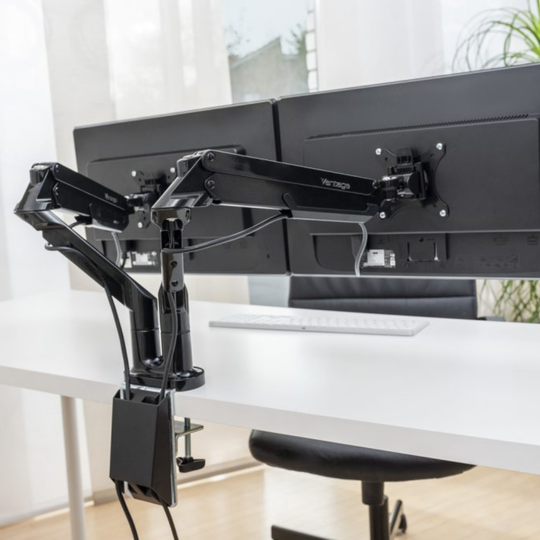 VANTAGE Premium Duo Doppel-Monitortragarm 17" bis 36"