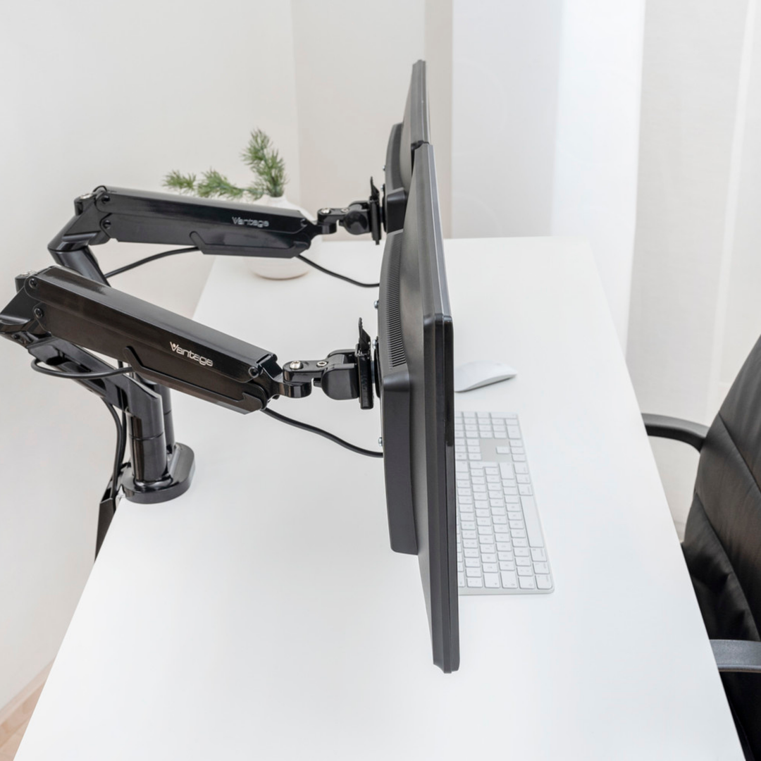 VANTAGE Premium Duo Doppel-Monitortragarm 17" bis 36"