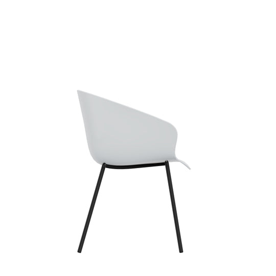 Besucherstuhl Stay | Schalensitz mit 4-Fuß-Gestell, 2er Set