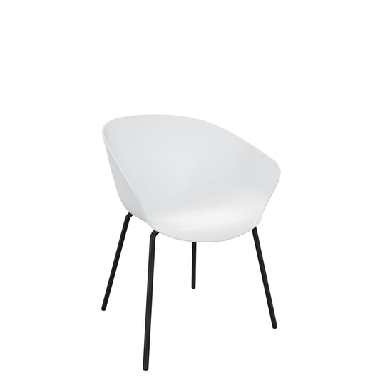 Besucherstuhl Stay | Schalensitz mit 4-Fuß-Gestell, 2er Set