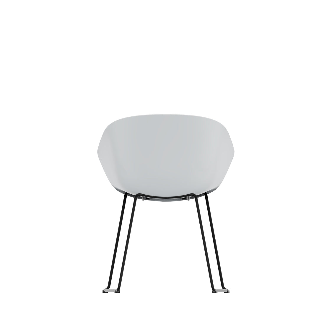 Besucherstuhl Stay | Schalensitz mit Kufen-Gestell, 2er Set