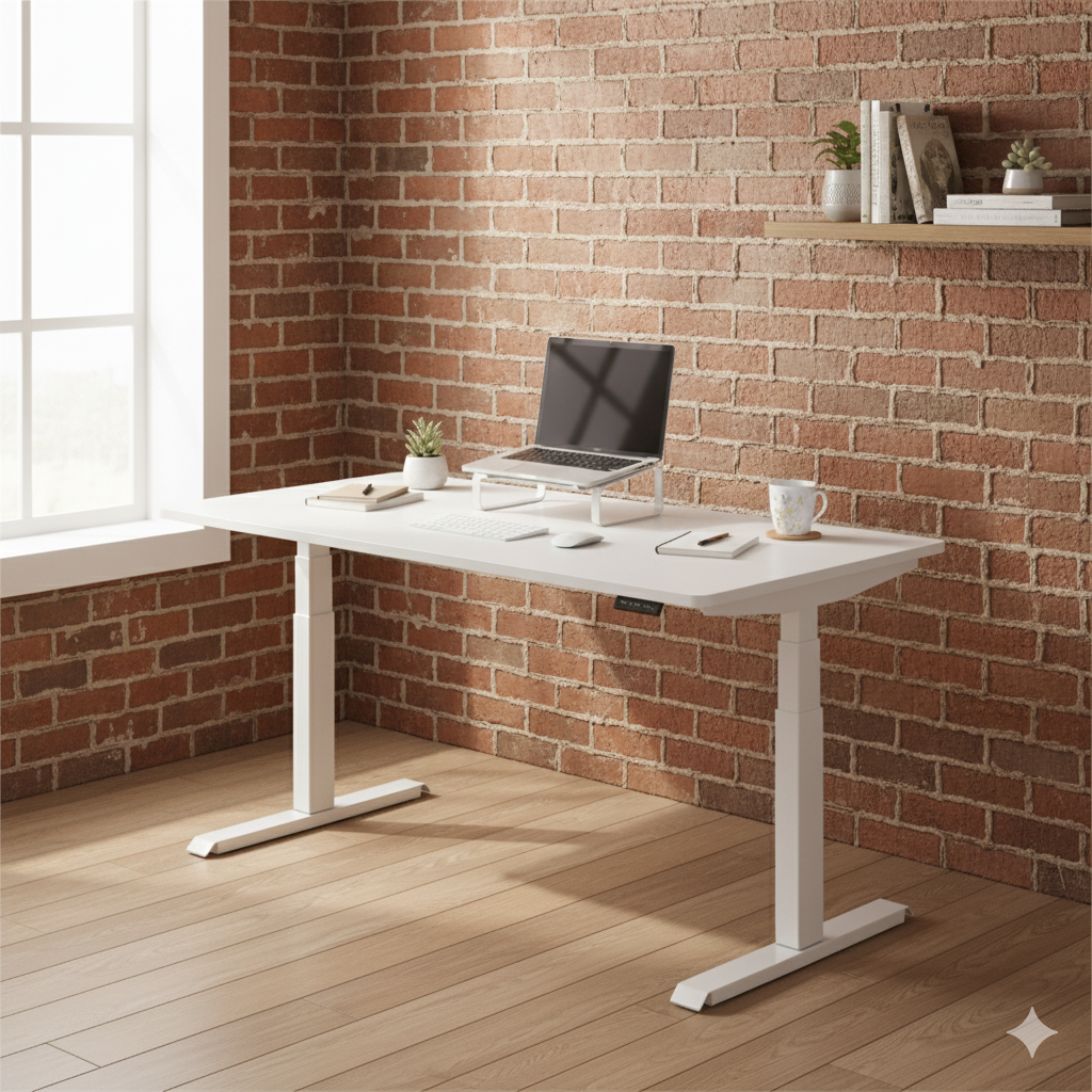 MO Casa Steh-Sitz-Schreibtisch Mo Four elektrisch höhenverstellbar - 120 kg Maximalbelastung