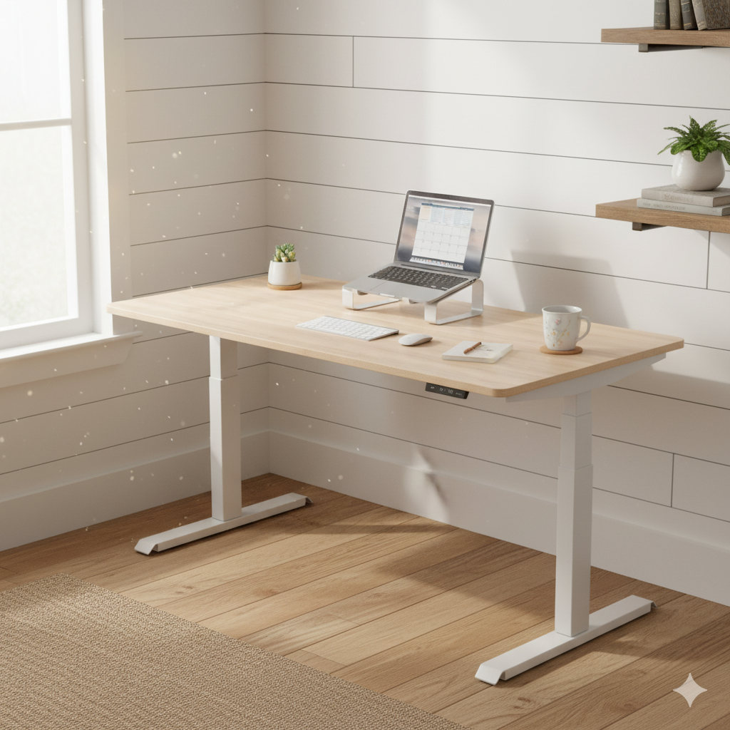 MO Casa Steh-Sitz-Schreibtisch Mo Four elektrisch höhenverstellbar - 120 kg Maximalbelastung