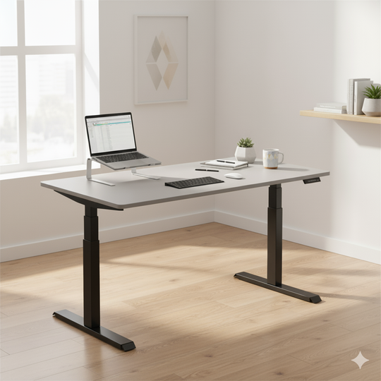 MO Casa Steh-Sitz-Schreibtisch Mo Four elektrisch höhenverstellbar - 120 kg Maximalbelastung