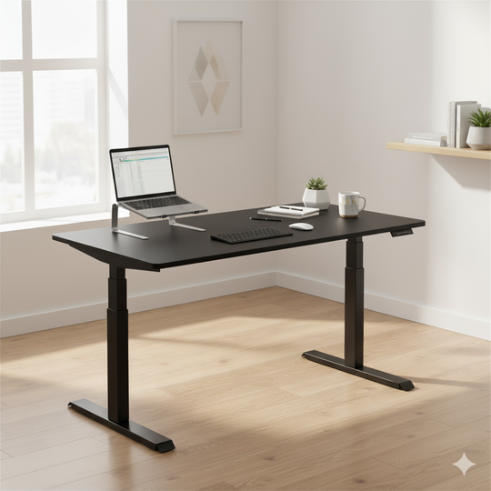 MO Casa Steh-Sitz-Schreibtisch Mo Four elektrisch höhenverstellbar - 120 kg Maximalbelastung