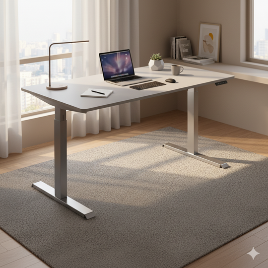 MO Casa Steh-Sitz-Schreibtisch Mo Three elektrisch höhenverstellbar - 100 kg Maximalbelastung