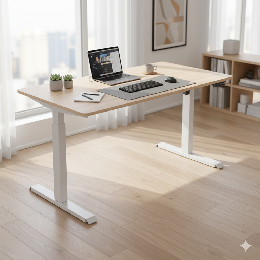 MO Casa Steh-Sitz-Schreibtisch Mo Two elektrisch höhenverstellbar - 80 kg Maximalbelastung