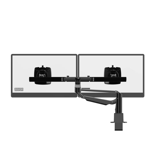 Novus Doppel-Monitortragarm Clu Plus X2 bis 27" optional mit Laptophalterung