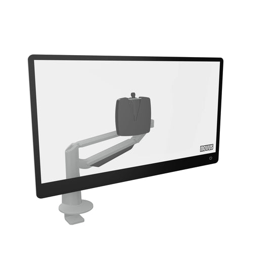 Novus Monitortragarm Clu Plus C mit Tischbefestigung für Bildschirme bis ca. 50" / 15 kg